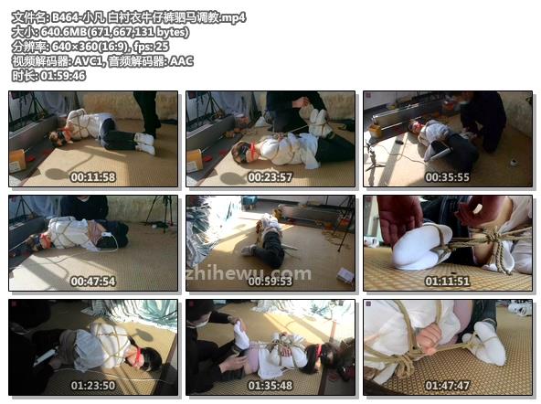 B464-小凡 白衬衣牛仔裤驷马调教.jpg