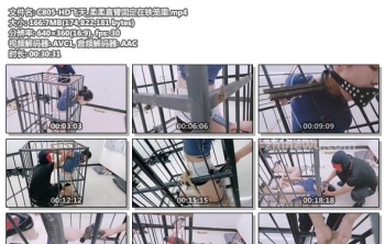 C805-HD飞天_柔柔直臂固定在铁笼里