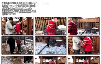 B347-寒亭残雪捆绑外出