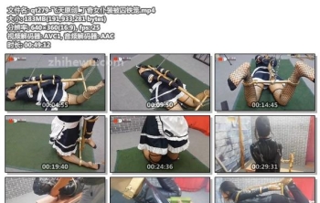 qt279-飞天原创_丁奇女仆装被囚铁笼