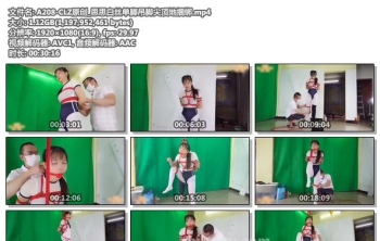 A208-CLZ原创_思思白丝单脚吊脚尖顶地捆绑