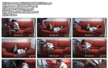 BSD029_黑丝衬衣的OL被捆在沙发上