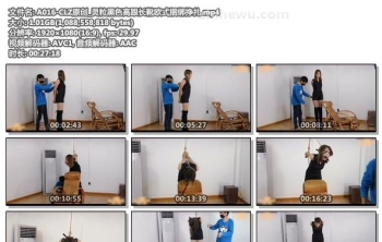 A016-CLZ原创_灵粒黑色高跟长靴欧式捆绑挣扎