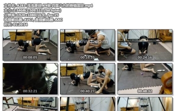 A283-浅浅原创_K9架 四面八方的铁链固定